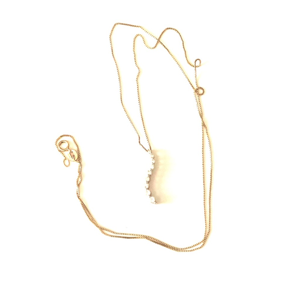 10k gold and diamond necklace